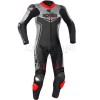 Aprilia Racing Silver & Black Leather Motorcycle Suit